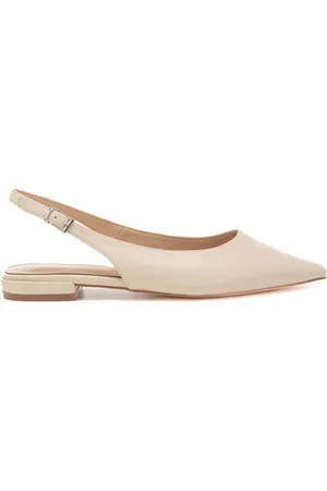 CRISTIN Slingback basse da donna lizzy 3e in pelle con finitura liscia nude