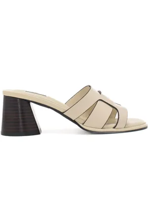 Ferre Scarpe da donna con tacco a blocco crema