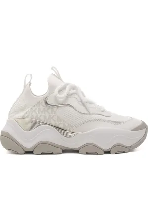 Michael Kors Sneakers da donna atlas knit con inserti in metallo bianche