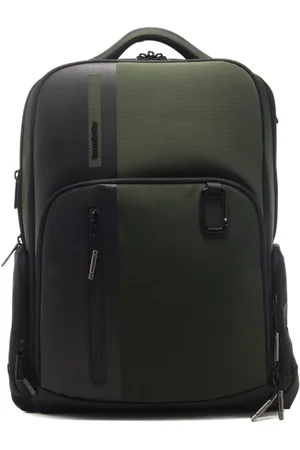 Samsonite Zaino da uomo idrorepellente con spallacci ergonomici verde