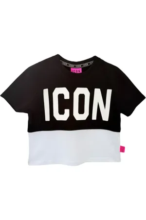 Icon Brand T-shirt maniche corte colorblock con logo nero bianco
