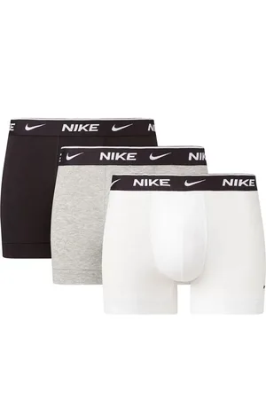 Nike Set 3 boxer con logo bianco nero grigio