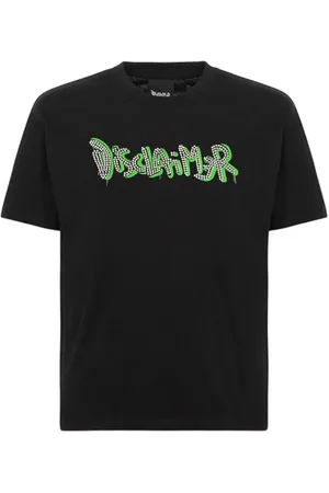 DISCLAIMER T-shirt a manica corta con logo borchiato