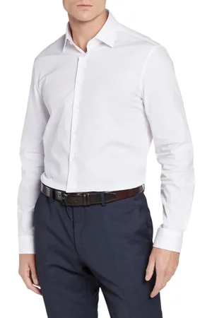 Calvin Klein Camicia manica lunga con logo ricamato