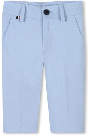 HUGO BOSS Pantaloni eleganti neonato slim fit celeste