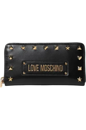 Moschino Love Moschino portafogli in ecopelle con borchie oro