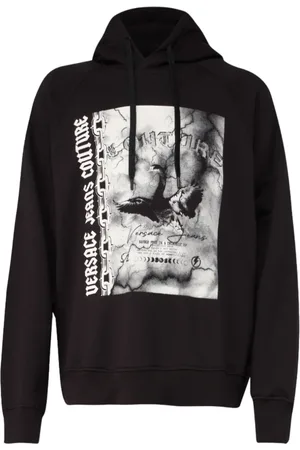 VERSACE Felpa con cappuccio stampata