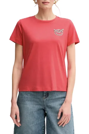 Pinko T-shirt manica corta Nambrone con logo gioiello
