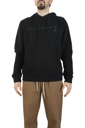 John Richmond Felpa con cappuccio stampa logo