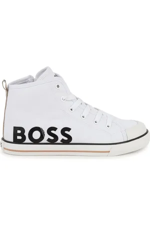 HUGO BOSS Sneakers alte in tela con logo