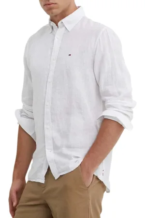Tommy Hilfiger Camicia in lino manica lunga
