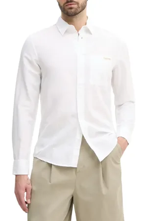 Calvin Klein Camicia in misto lino manica lunga