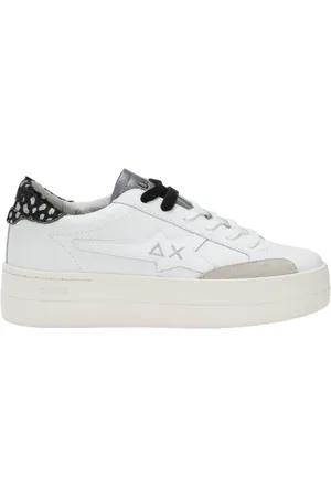 sun68 Sneakers in pelle Big Katy bianco argento