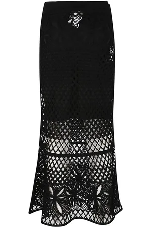 Pinko Gonna midi Crispo in crochet traforato