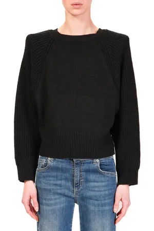 Haveone Maglia a costine con spalline