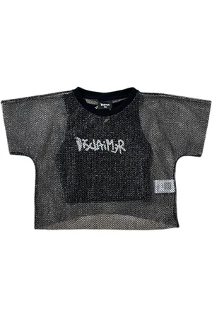 DISCLAIMER T-shirt a rete con top