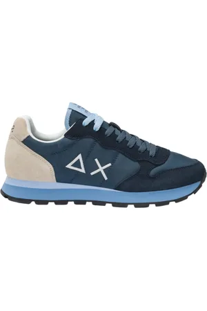 sun68 Sneakers Tom Multicolor in suede e nylon navy