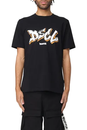DISCLAIMER T-shirt manica corta con maxi logo in cotone