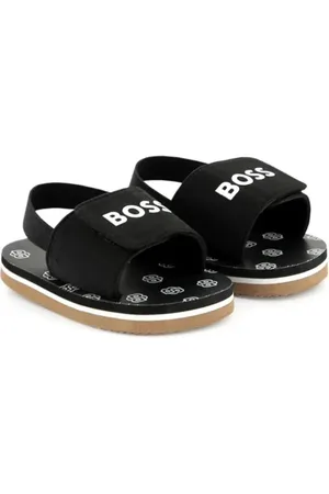 HUGO BOSS Sandali con velcro stampa logo