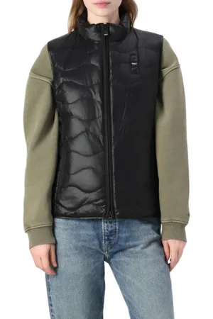 Blauer Gilet imbottito Venice con trapuntatura a onde