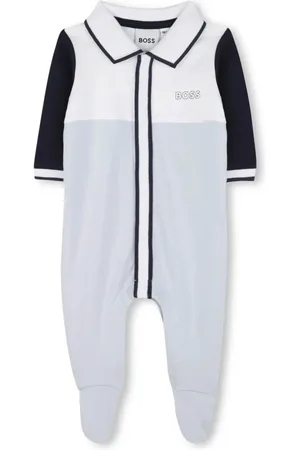 HUGO BOSS Tutina intera in cotone celeste blu