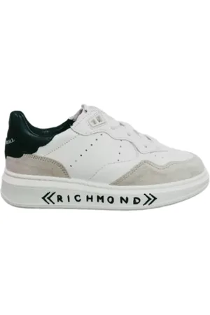John Richmond Sneakers in pelle e suede bianco