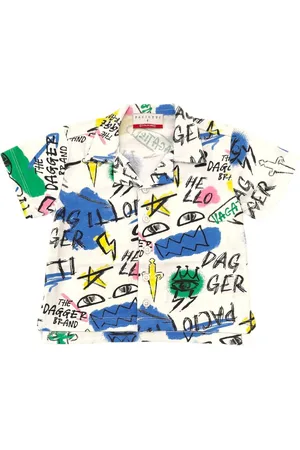 Cesare Paciotti Camicia manica corta con stampe multicolor