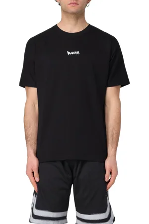 DISCLAIMER T-shirt in jersey maniche corte in jersey nero