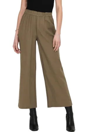 ONLY Pantaloni gamba larga Tokyo in misto lino
