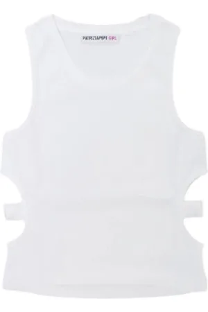Patrizia Pepe Top a costine con cut out