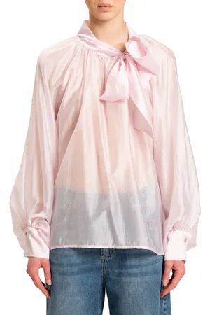 VICOLO Blusa manica lunga con fusciacca