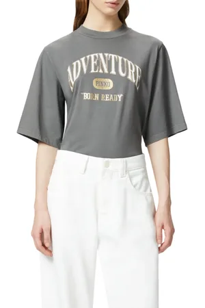 Pinko T-shirt manica corte Niamey con stampa