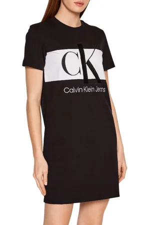 Calvin Klein Abito in jersey con maxi logo