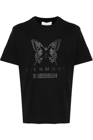 John Richmond T-shirt manica corta Garon con stampa Butterfly