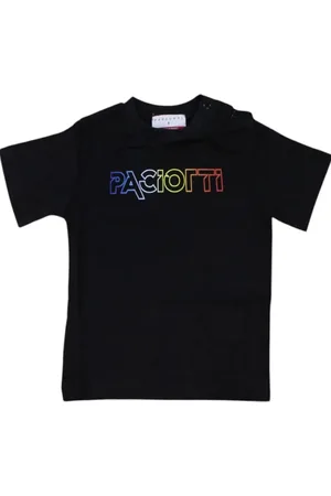 Cesare Paciotti T-shirt manica corta con logo multicolor