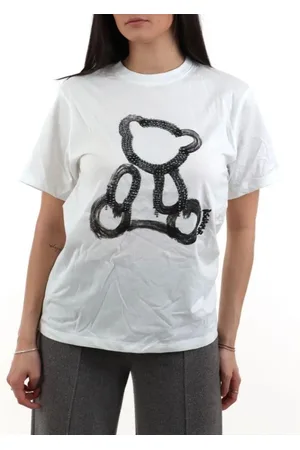 DISCLAIMER T-shirt manica corta con orsetto strass