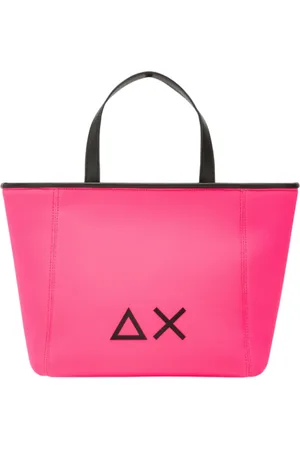 sun68 Borsa a mano in neoprene con logo fucsia