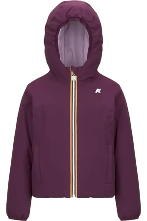 K-Way Piumino con cappuccio p.lily viola