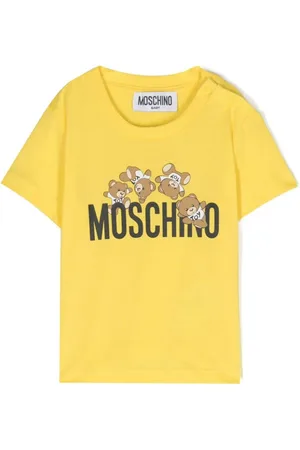 Moschino T-shirt neonato a manica corta con logo e orsetti