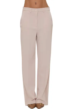 VICOLO Pantaloni gamba dritta con banda satin
