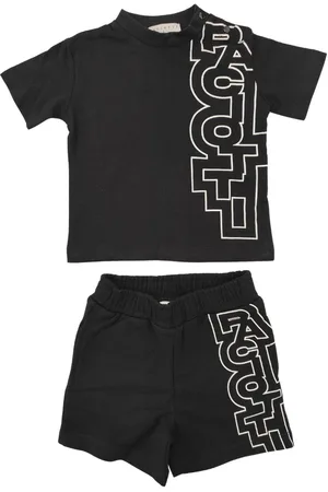 Cesare Paciotti Completo T-shirt e shorts con stampa logo