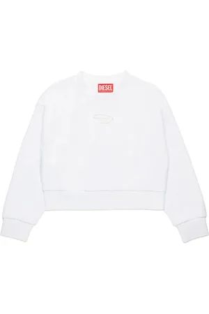 Diesel Felpa crop Straslium con logo cut out