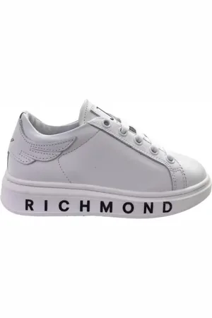 John Richmond Sneakers in pelle con stampa logo