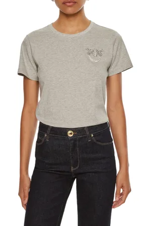 Pinko T-shirt manica corta Nambrone con logo gioiello