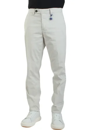 Manuel Ritz Pantaloni chino slim fit ecrù