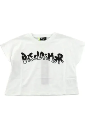 DISCLAIMER T-shirt maniche corte con logo strass