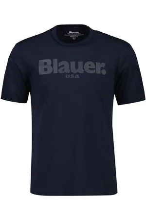 Blauer T-shirt Bourne maniche corte con logo