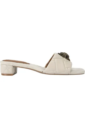 Kurt Geiger Ciabatte Kensington in pelle trapuntata ecrù