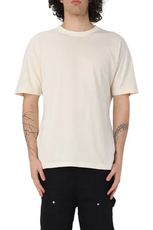 DISCLAIMER T-shirt manica corta con stampa logo color crema