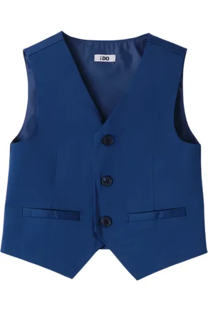 iDo(Dodipetto) Gilet elegante in cotone blu